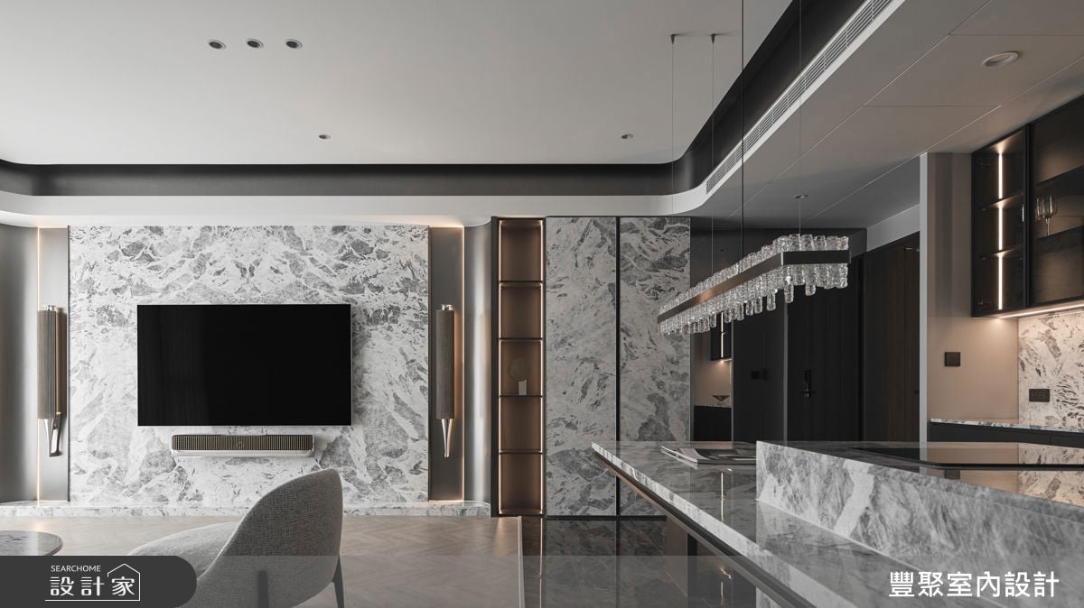 把對石材的熱愛百分百展現！30坪無甲醛私宅淬鍊出低調而深邃的靜奢底蘊