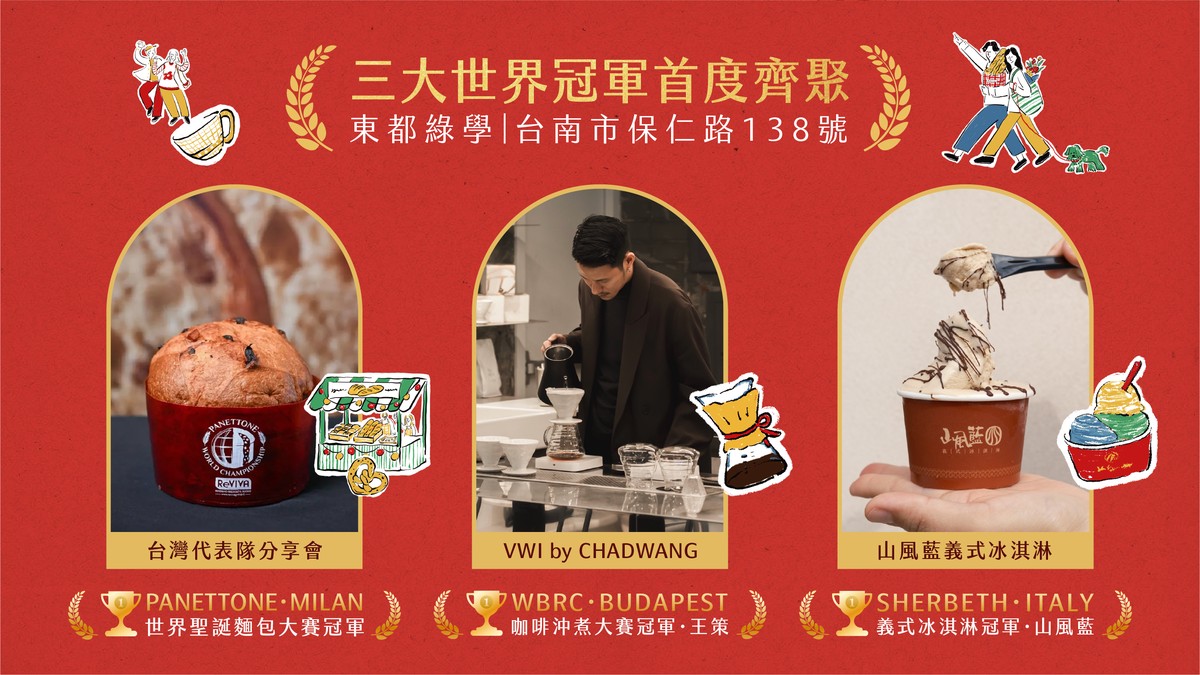 12/27邀您感受三大世界冠軍魅力 東都Wonderland市集，帶您預見南台南副...