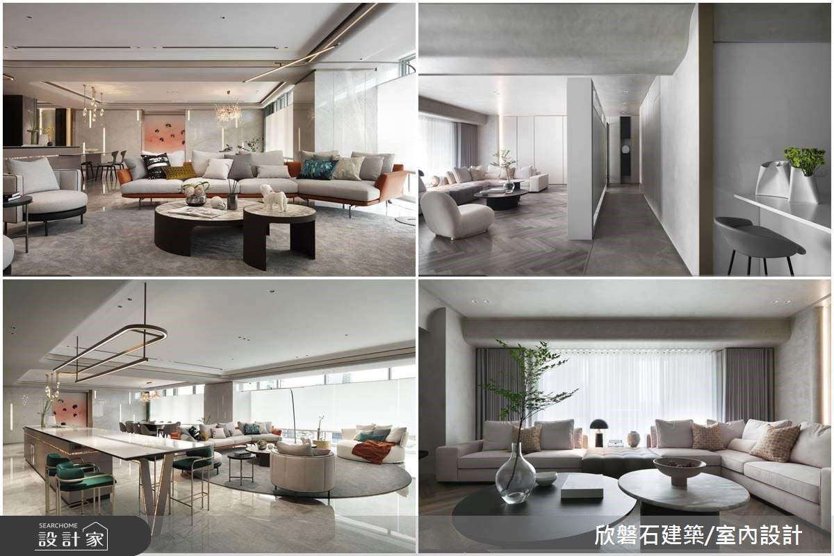 豪宅客廳設計的典藏風範，體現絕佳的沉浸式氛圍，恣意享受精彩人生