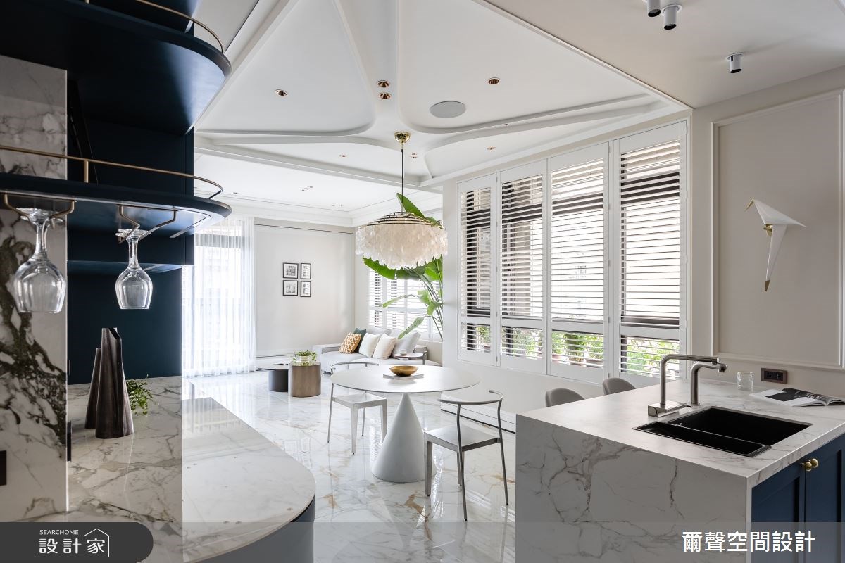 重現浪漫法式原味！開放式設計佐入清新日光，私房訂製歐美居家風景！