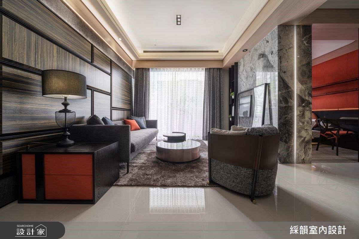 裸裝毛胚屋化身大器現代風！以時尚愛馬仕橘，點燃空間的迷人亮點