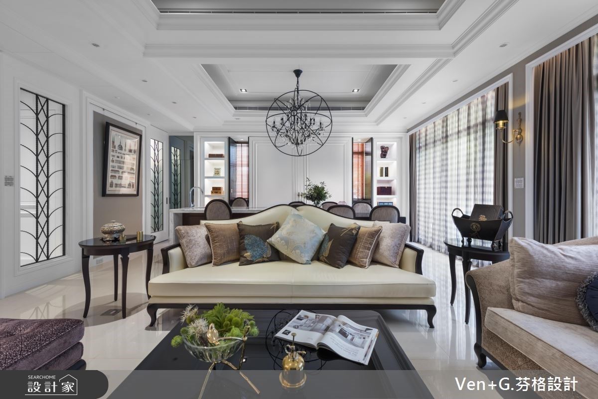 乾淨無瑕的純白美式風！130坪透天別墅，一秒帶給你歐美雜誌的居家質感