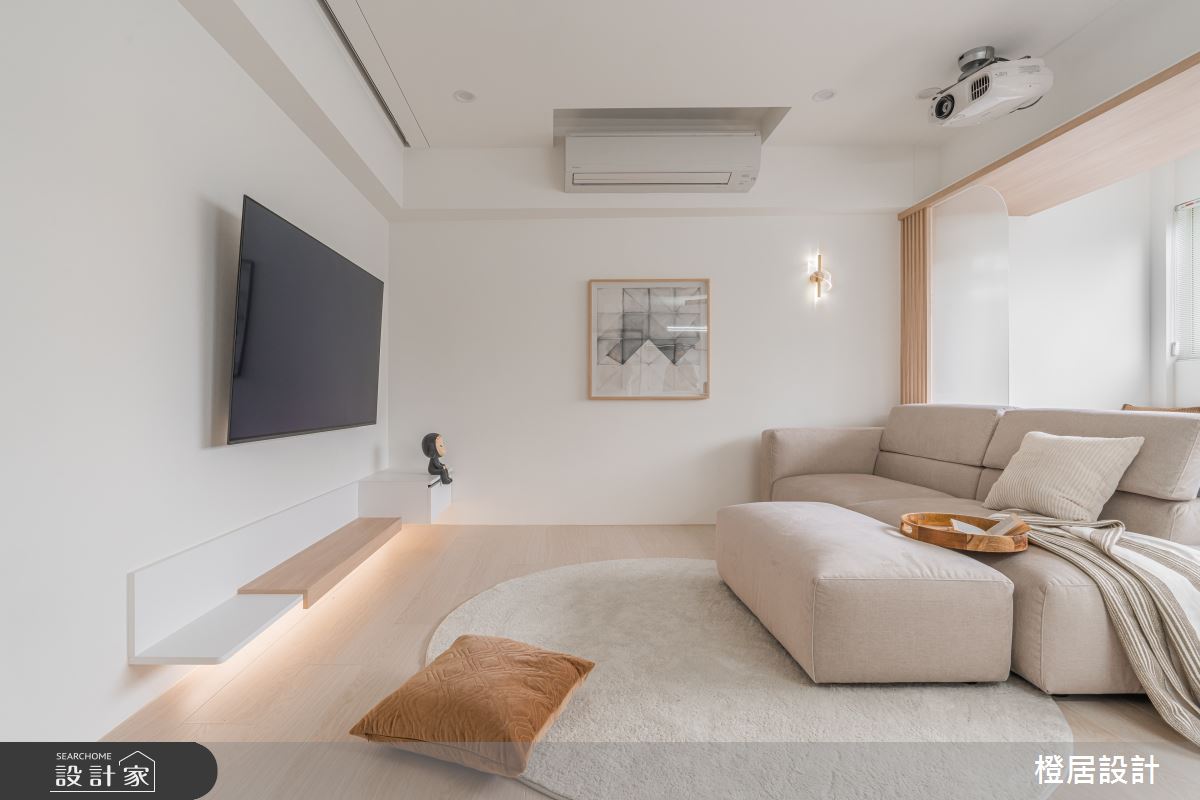 22坪老屋蛻變白色北歐宅！花磚玄關、中島美廚與窗邊吧檯，充滿儀式感日常