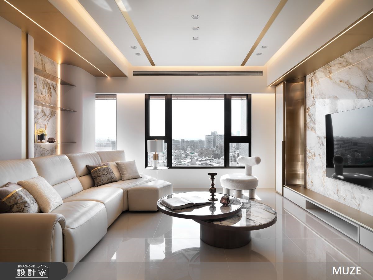 如何創造雅而不俗的高級感？從現代風小豪宅，看見絕美的金色時尚