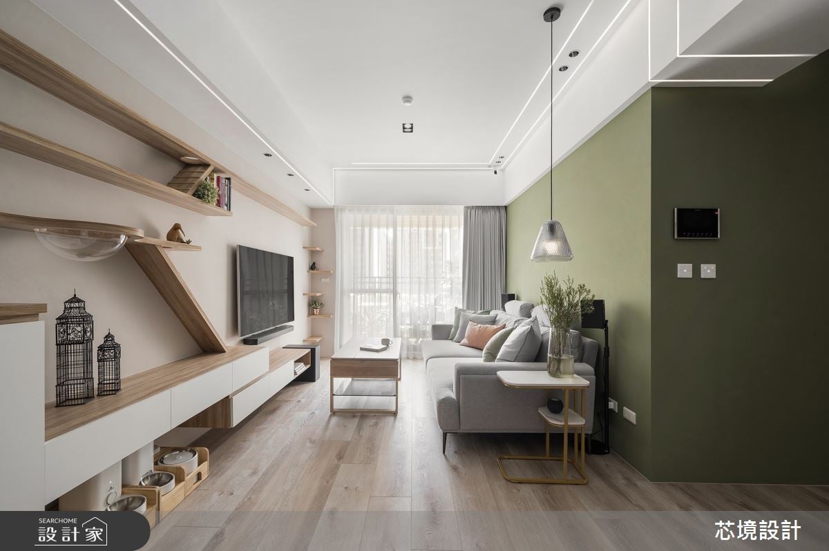 與貓主子共居的23坪療癒北歐宅！微調格局創造高能廚房+靜謐閱讀角落