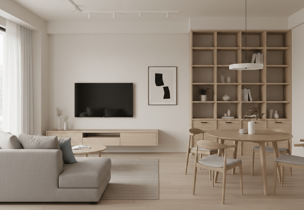 一般而言，簡潔、中性的「輕裝潢」能極大化潛在買家的受眾群，讓你的室內裝潢更保值。（圖片來源：Gemini）