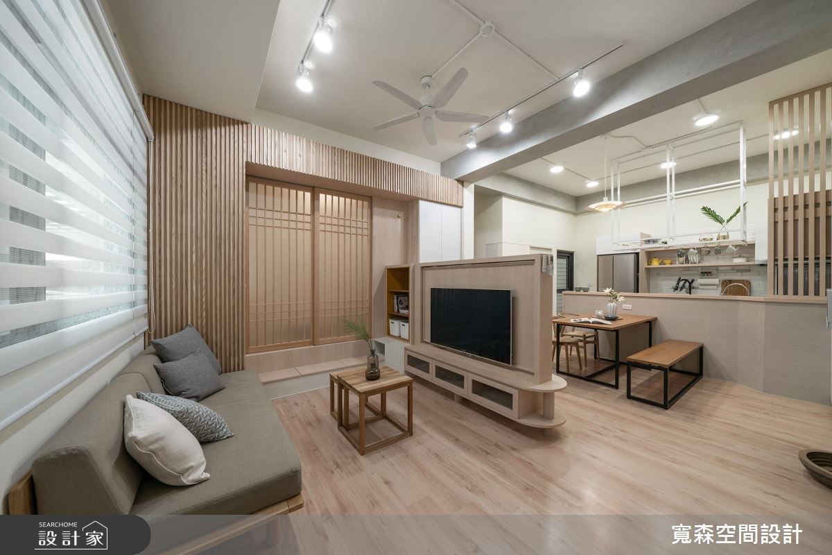 意想不到的聰明機能！翻轉電視牆、多功能和室，打造滿足全家人的無印風居家