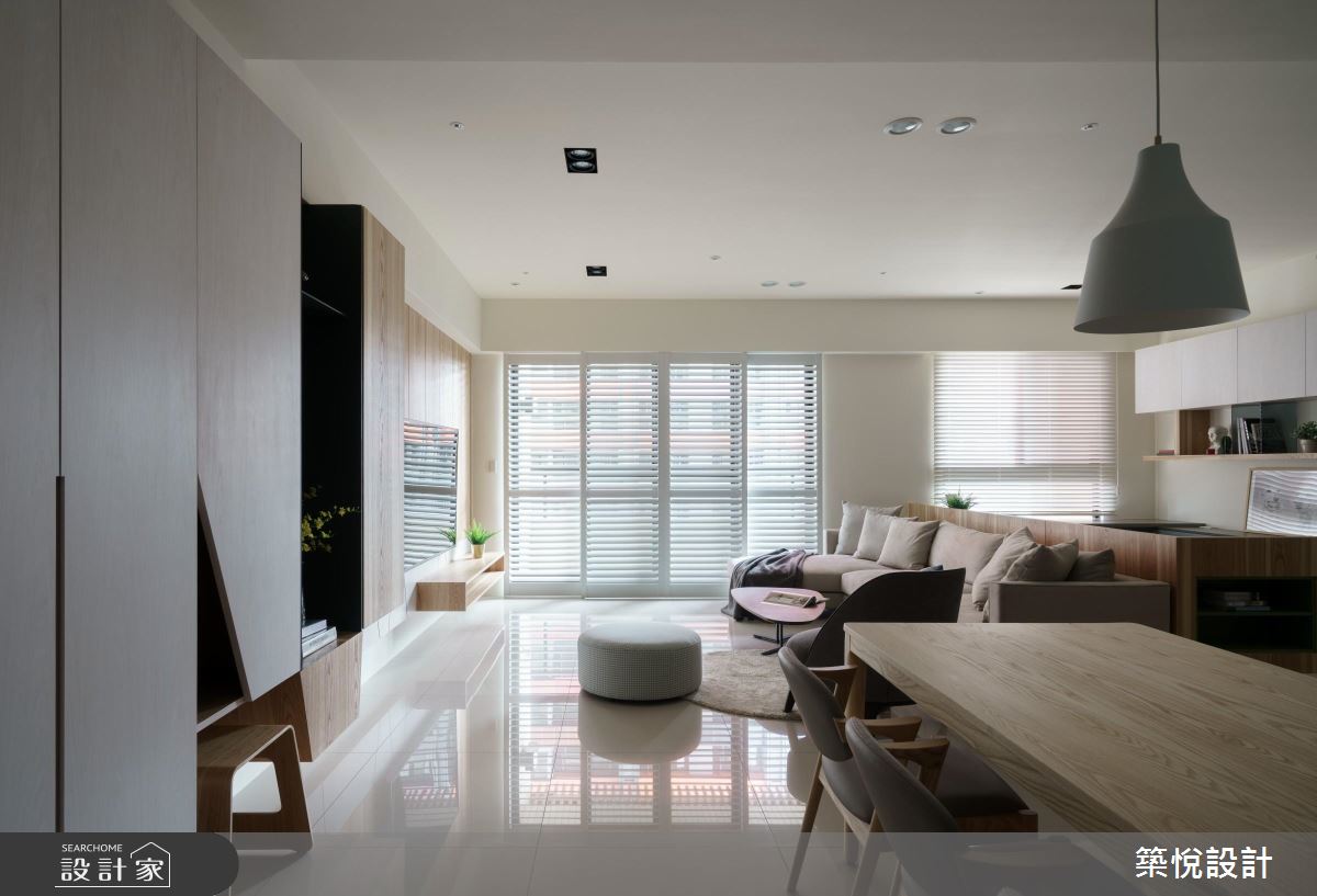 日光、慵懶、白透 我們仨的 40 坪北歐輕生活！