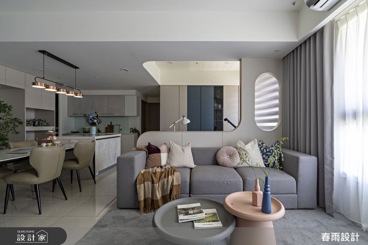 桃園23.2坪機能美宅，開放式公領域×大中島讓生活動線更開闊