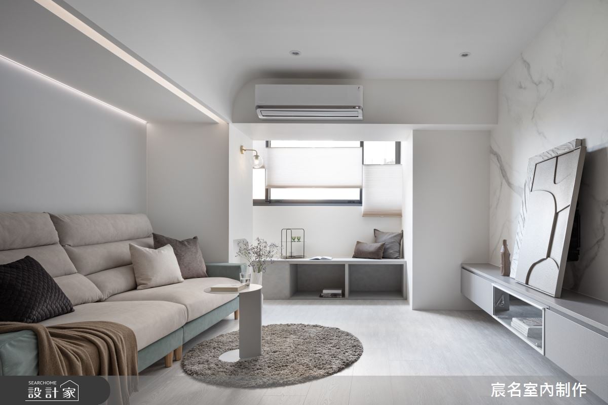 30坪老屋翻新透明感現代簡約宅!不僅有全熱交換、玄關更衣間，居然還有超...