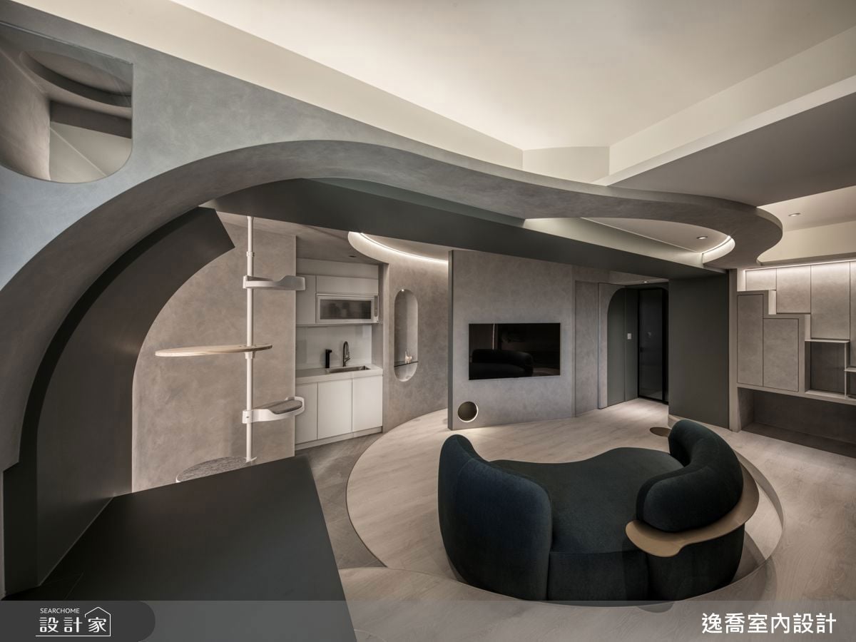 與愛貓同居的療癒烏托邦!新北三重16坪中古屋翻新，化身現代風寵物宅