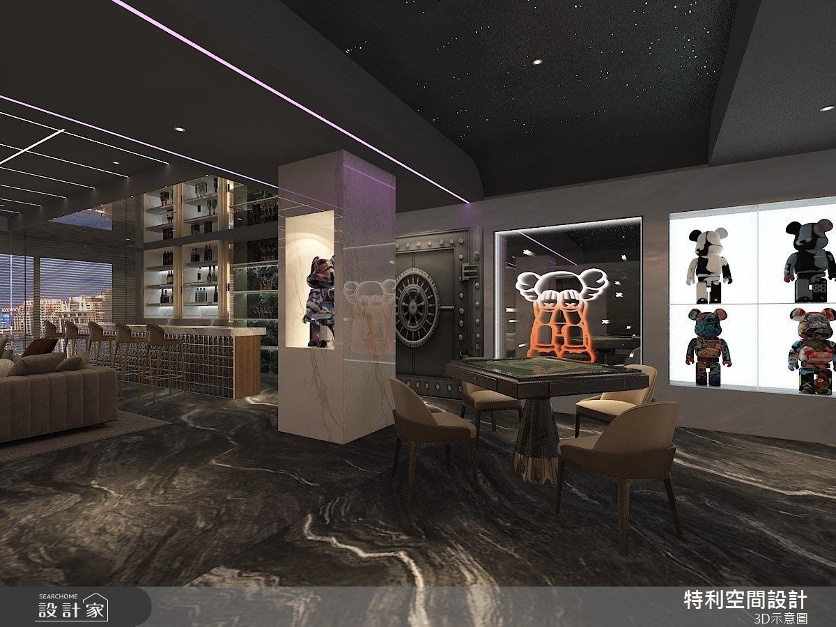 在室內仰望星空！流行藝術收藏與氛圍燈光佈局，新型態複合式餐酒館成為...