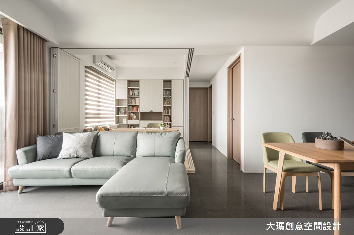 一房兼做書房+臥房！訂製開放式空間，讓北歐宅更彈性
