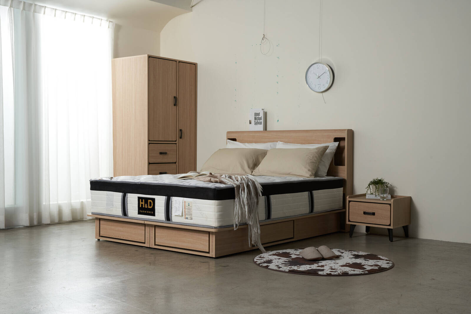 圖/龍貓雙人5尺床組-4件組