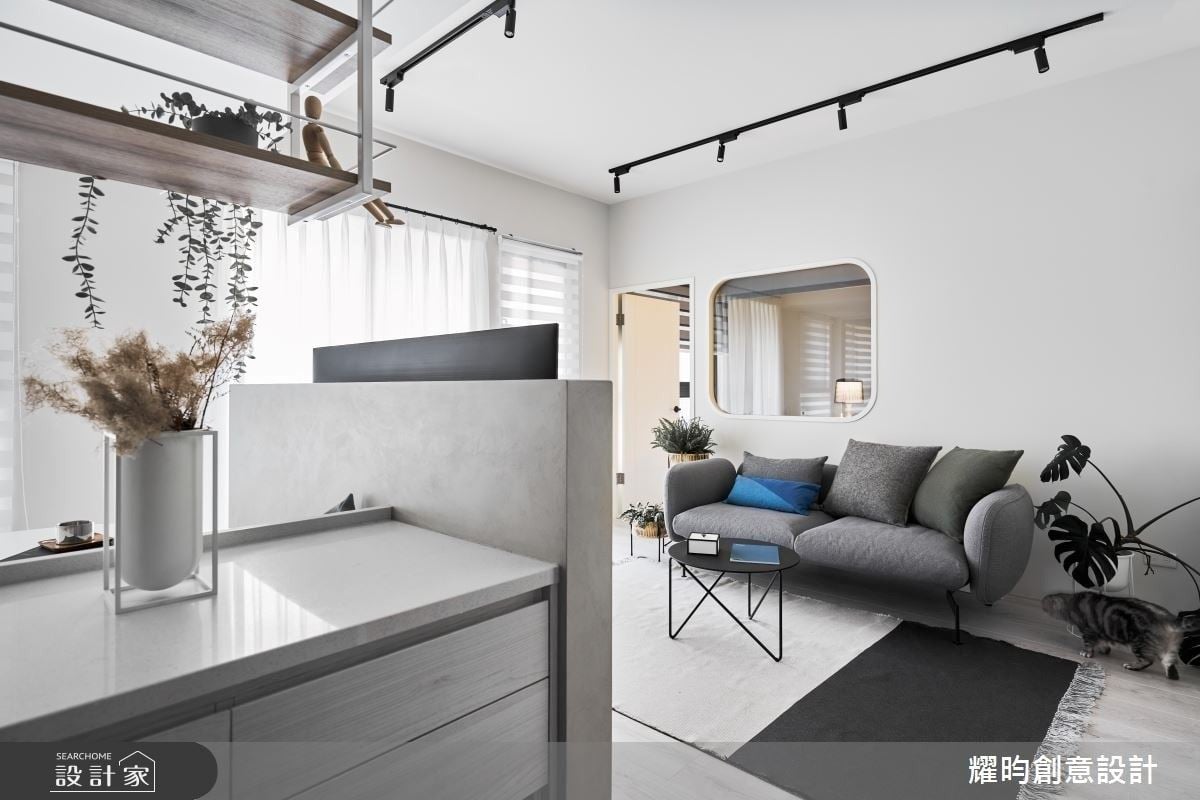 19坪小宅這樣規劃坪效Double up!二進式大玄關藏海量收納，自定義電視牆...