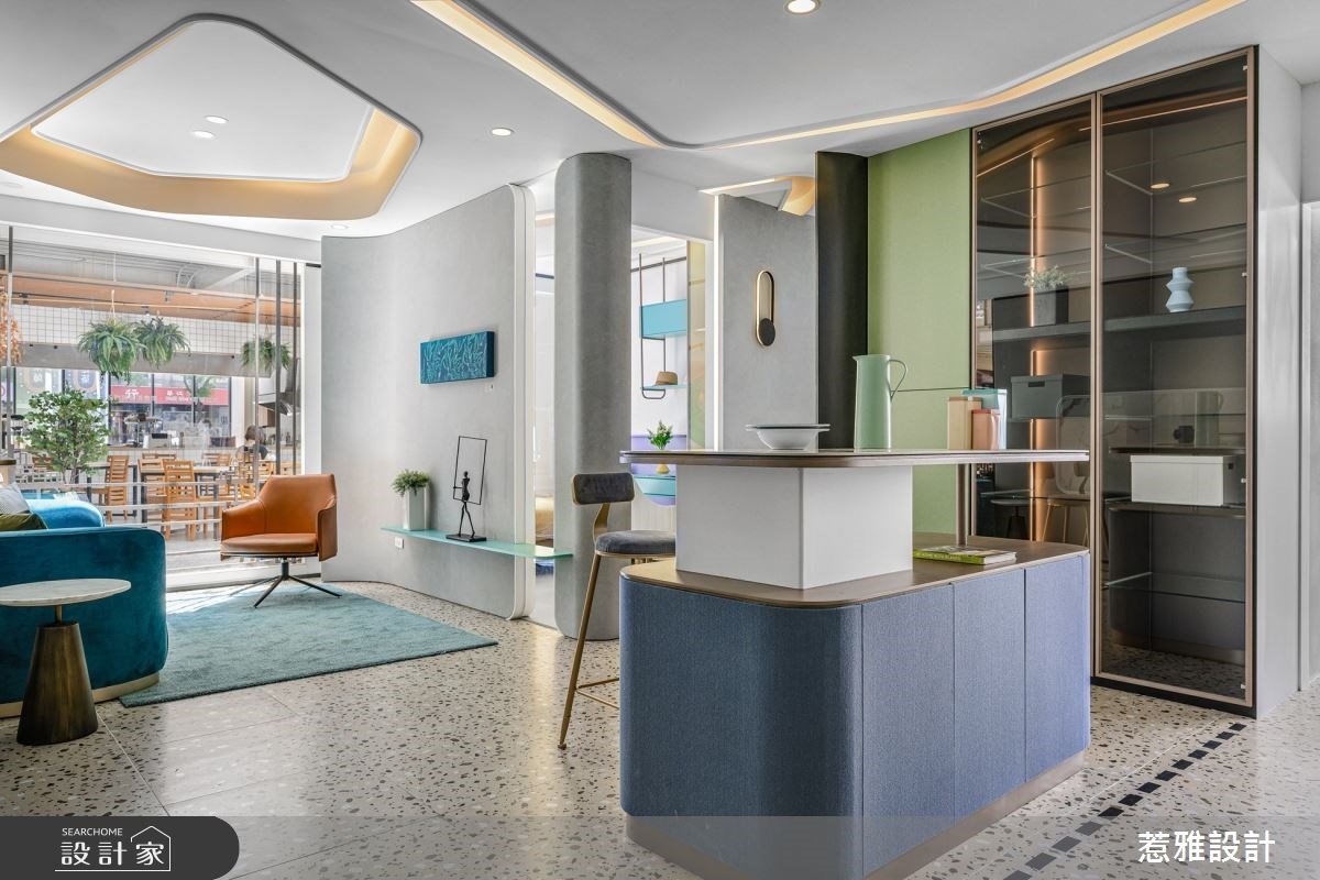 弧形與跳色設計，讓 27 坪預售屋套上萬花筒濾鏡！