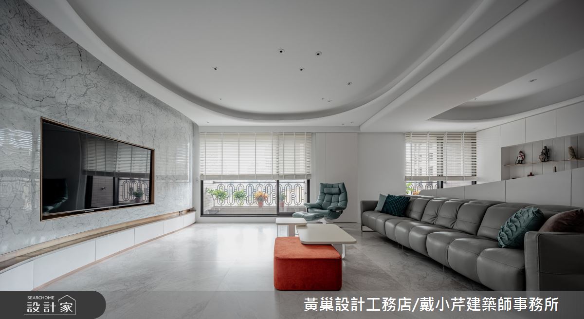 【TV】跳脫空間框架 打造純白現代曲面流線宅