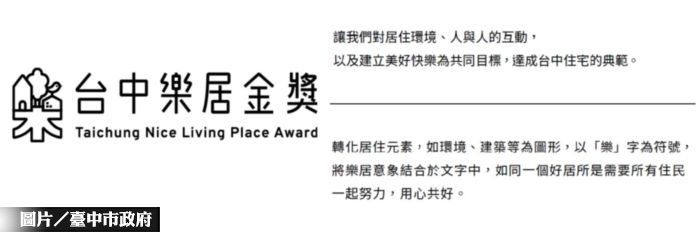 台中樂居金獎 5／27受理報名