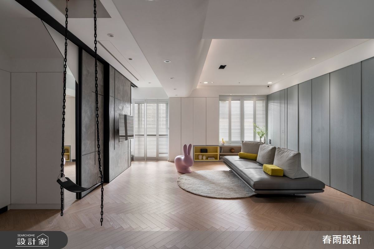 毛胚屋100％客製化，體現美式風格和諧優雅的高級質感，畸零空間也獲得最...