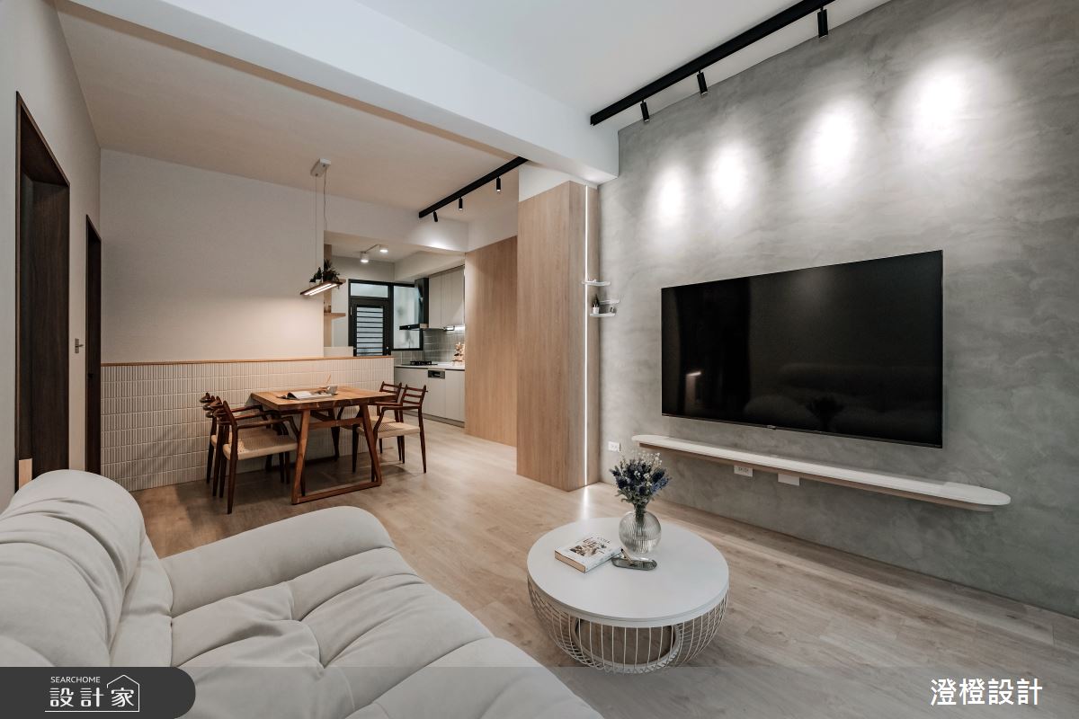 23坪雲霧感北歐宅，狹長老屋開出光與暖的生活風景