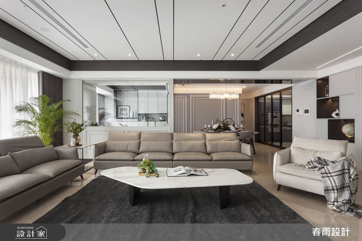 走入時尚境地！用美式風尚、大地色系，打造 86 坪都會豪宅的質感生活