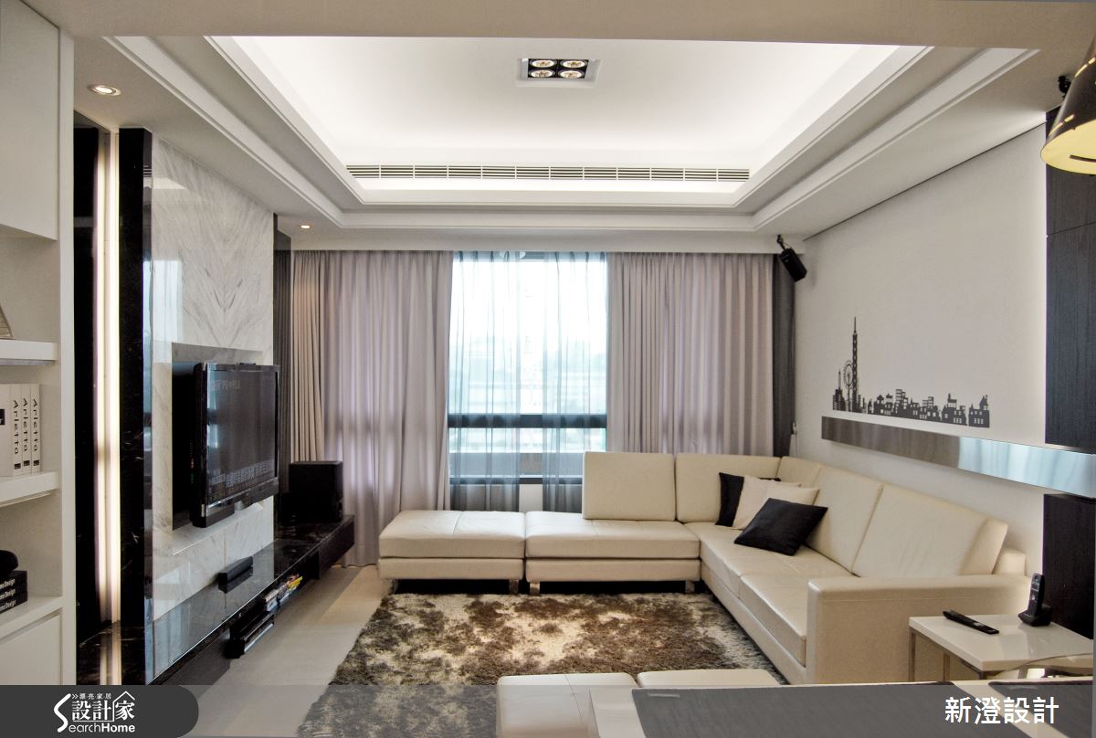 演繹 34 坪簡潔現代時尚 回歸簡單的舒適生活