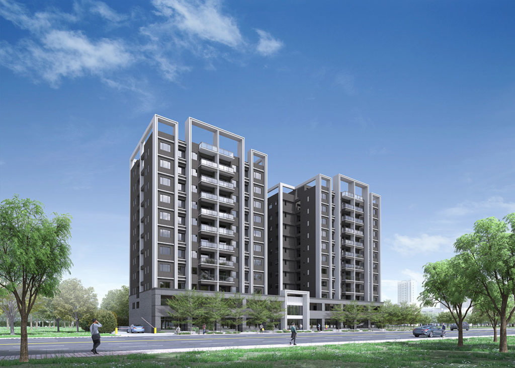 開展傲人大器面寬，「大濟御禾院」戶戶邊間迎光建築