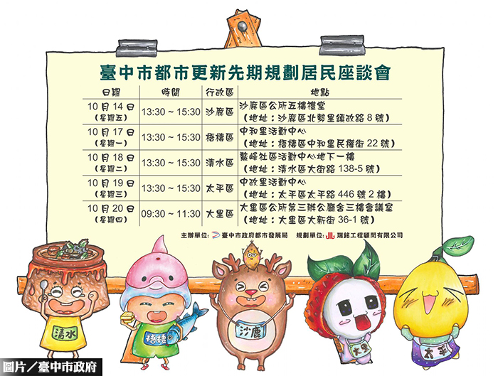 海線都更先期規劃　中市府辦座談會說明