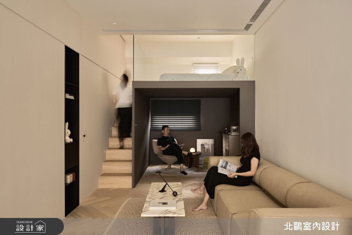 放進微型電影院、風格休憩區！夫妻倆的時尚北歐宅，小坪數也能展現時髦...