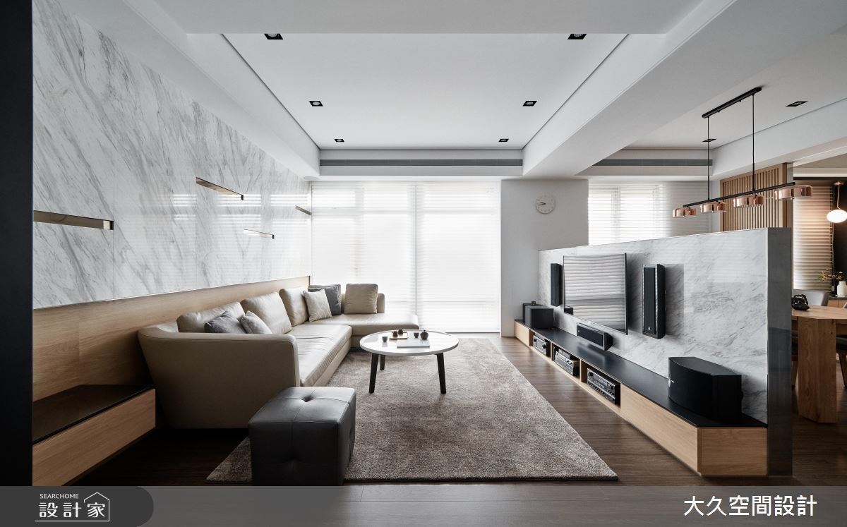 中古屋翻新現代和風退休宅！石材與木紋細膩堆疊，創造剛柔並濟居家風貌