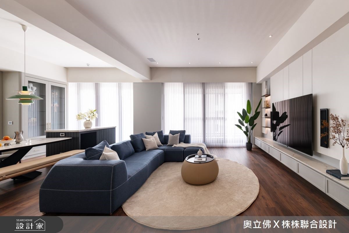 時髦又好客！引植摩登美式休閒精神，打造寬敞聚會大空間！