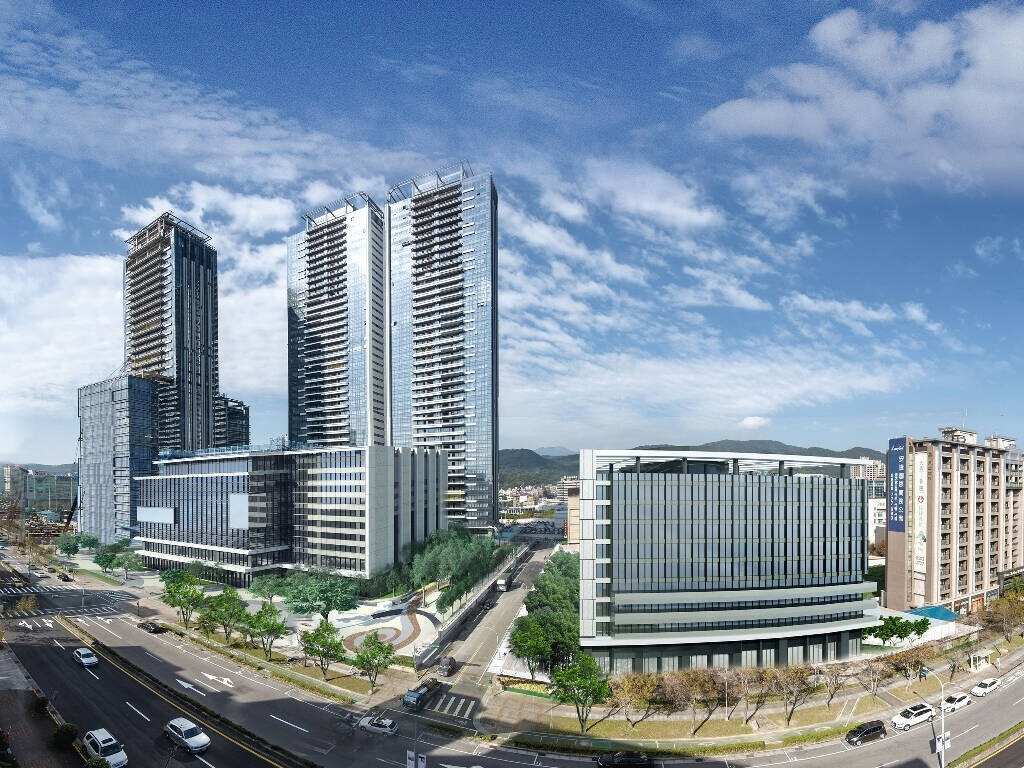 大台北地區商辦市場進入百家爭鳴時代，看好公司行號持續有辦公空間升級、設置企業總部需求，越來越多建設公司投入大型商辦大樓開發，其中大直將成為頂辦群聚的區域。（信義全球提供）