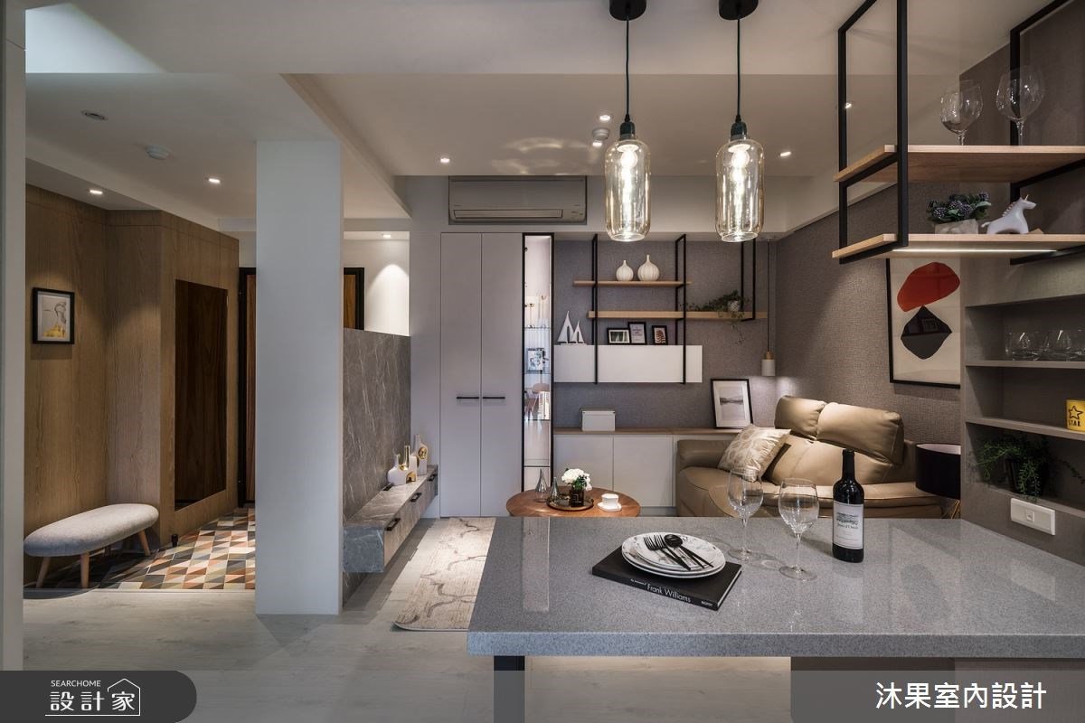 15 坪打造 2 房 1 廳和開放式餐廚！休閒風單身宅的黃金格局規劃術！
