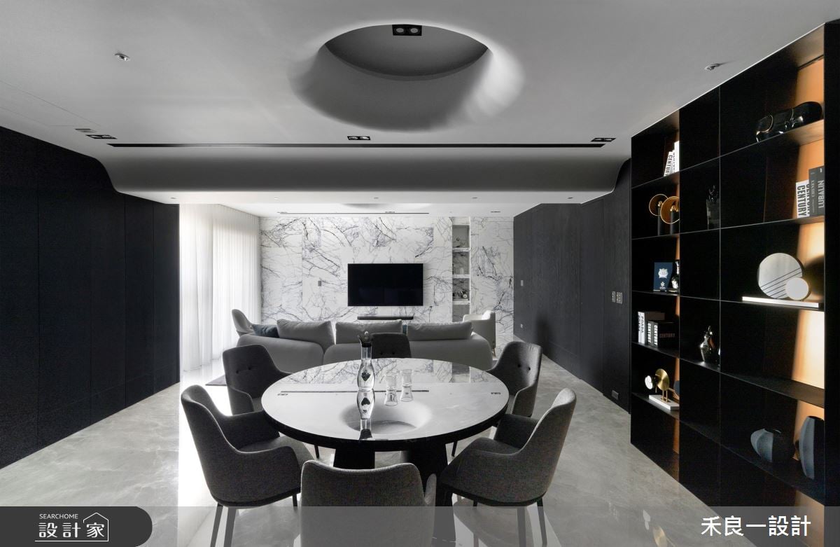 台中毛胚屋華麗變身Quiet Luxury，運用奢石、金屬等詮釋低調奢華的豪宅設計