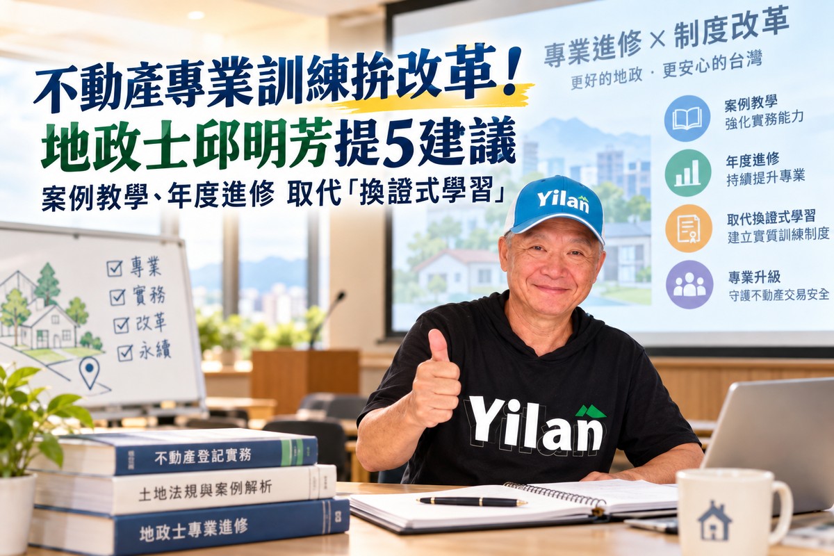 不動產專業訓練拚改革！專家提5建議　案例教學、年度進修取代「換證式學...