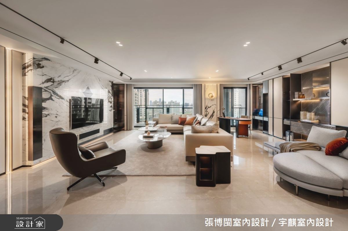 105坪現代藝術宅，體驗奢石與空間的奢華魅力