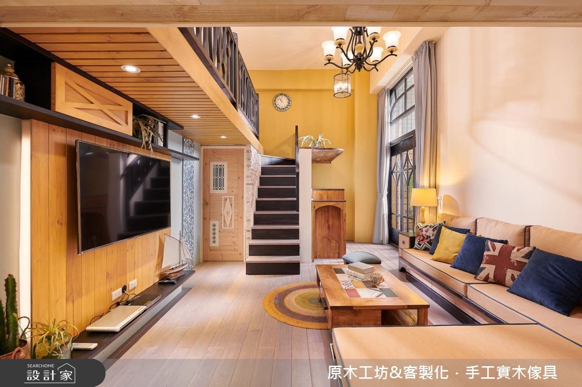 溫潤原木與層次美感 老屋翻轉樓中樓溫馨生活
