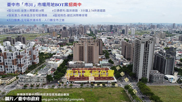 台中洲際旁「市31」BOT案 招商開跑