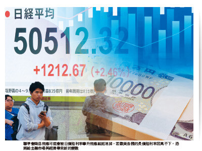 日長債殖利率攀升掀蝴蝶效應