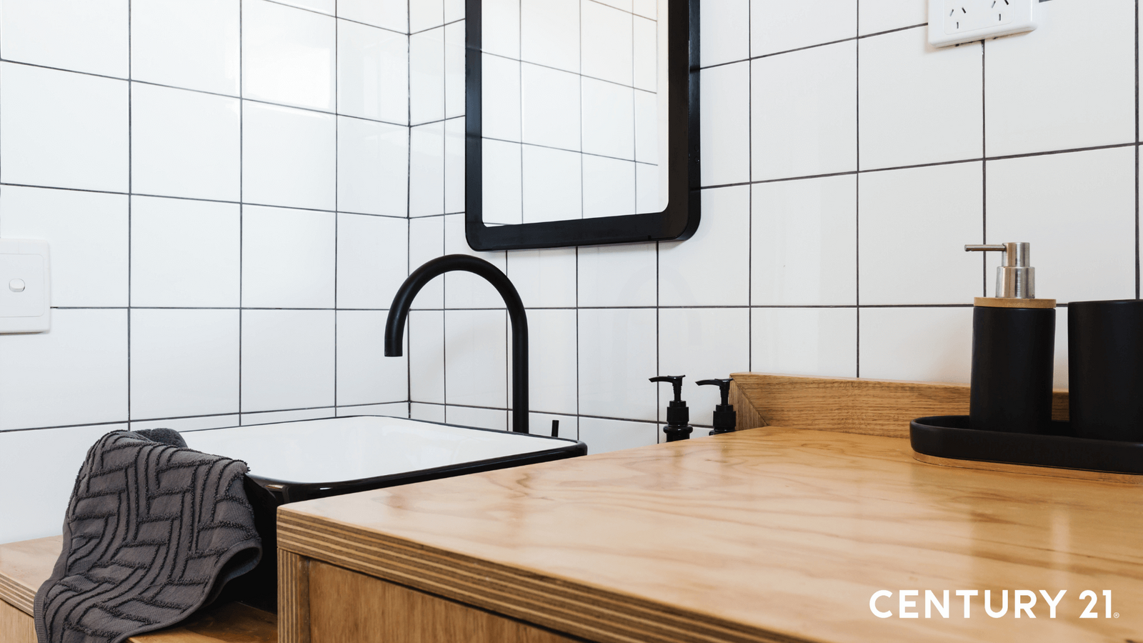 Trends 03：霧面黑色水龍頭 抗污又百搭摩登。（圖片來源_21世紀不動產）