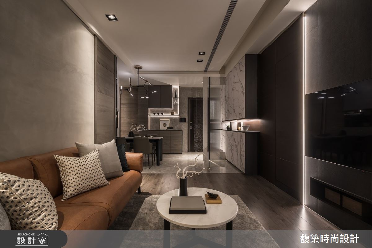 低調奢華的視覺饗宴，多重材質共建26坪現代風空間