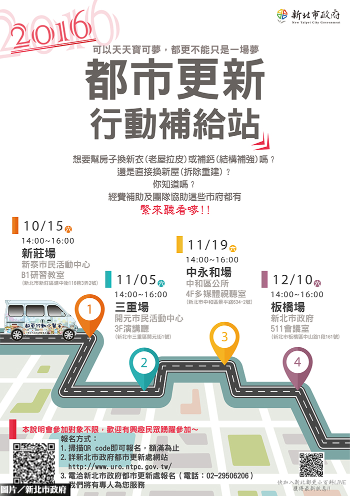 介紹都更資源　新北開辦22場講座