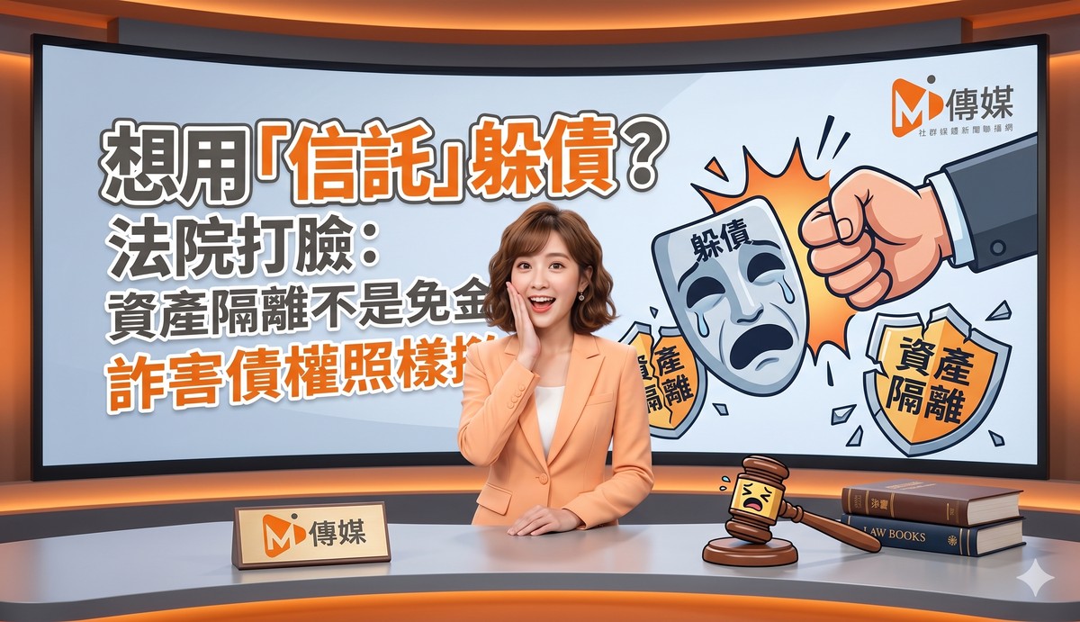 想用「信託」躲債？法院直接打臉：資產隔離不是免責金牌，詐害債權照樣...