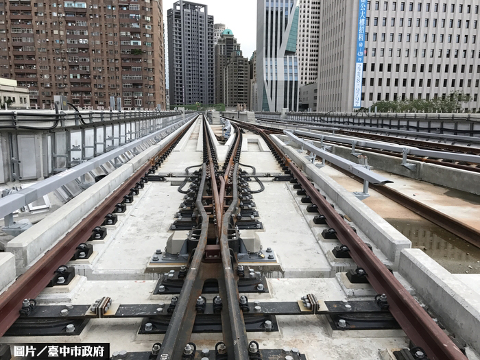 導入可動式岔心  降低中捷運行噪音