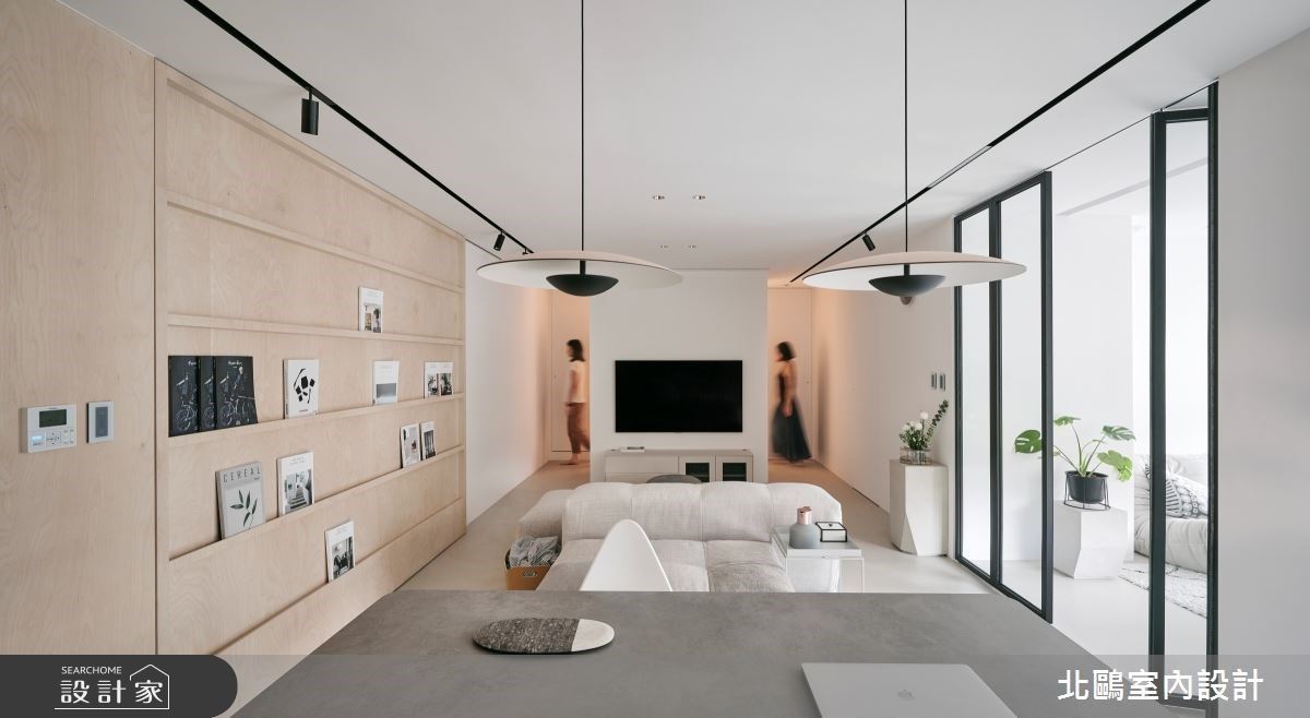 31坪木質調北歐日光宅，大面積留白、活動書牆陪你回歸慢生活步調