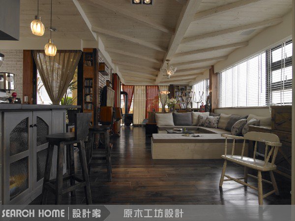 原木材質靈活混搭 創造洋溢熱情的鄉村風尚
