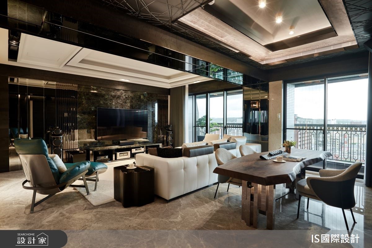 歡迎光臨新竹日落豪宅！54.5 坪毛胚屋奢麗石紋鋪敘藝術玄關，精緻機能成...