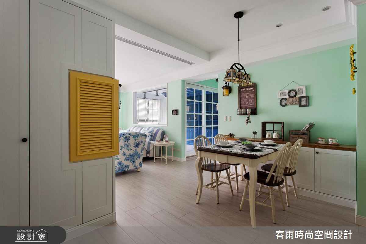 爸爸送女兒的成年禮 就在 25 坪薄荷檸檬清新鄉村宅！