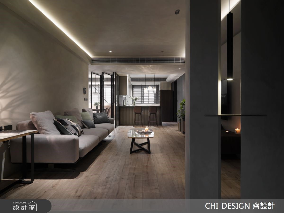 用摺疊門創造通透感！ 34 坪現代風宅，打造科技業夫妻的靜謐日常