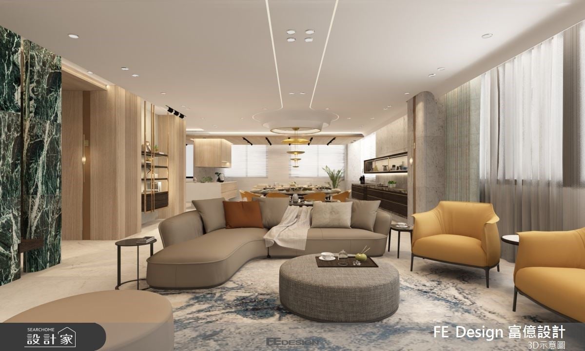 當光影遇上木石質感！百坪毛胚宅翻轉制式格局，打造靜奢現代單身豪邸